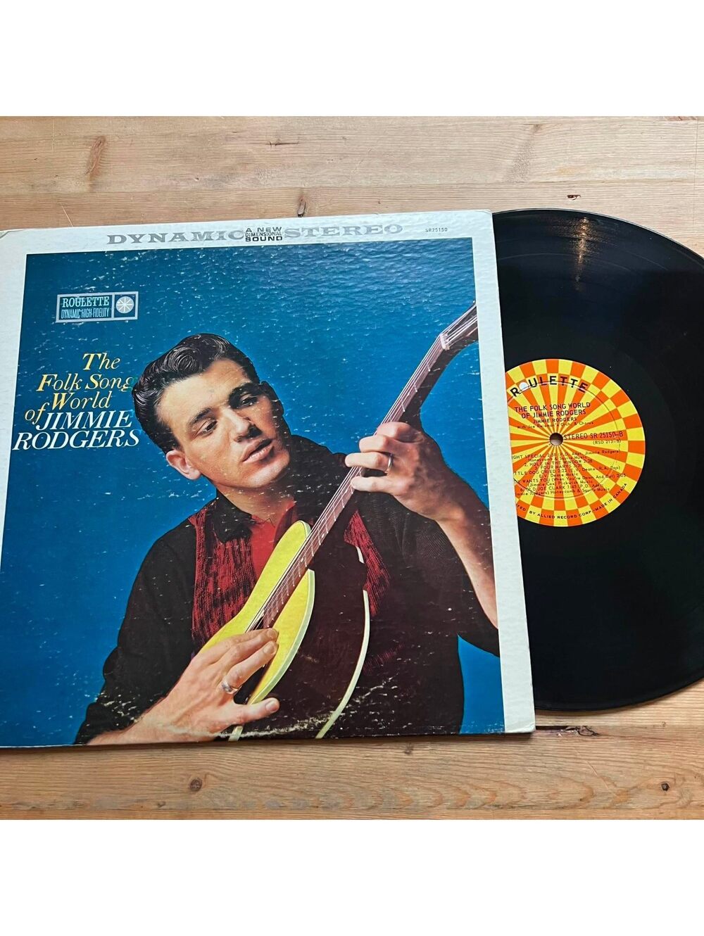 Jimmie Rodgers - The Folk Song World of Jimmie Rodgers 33rpm VG+ VR15